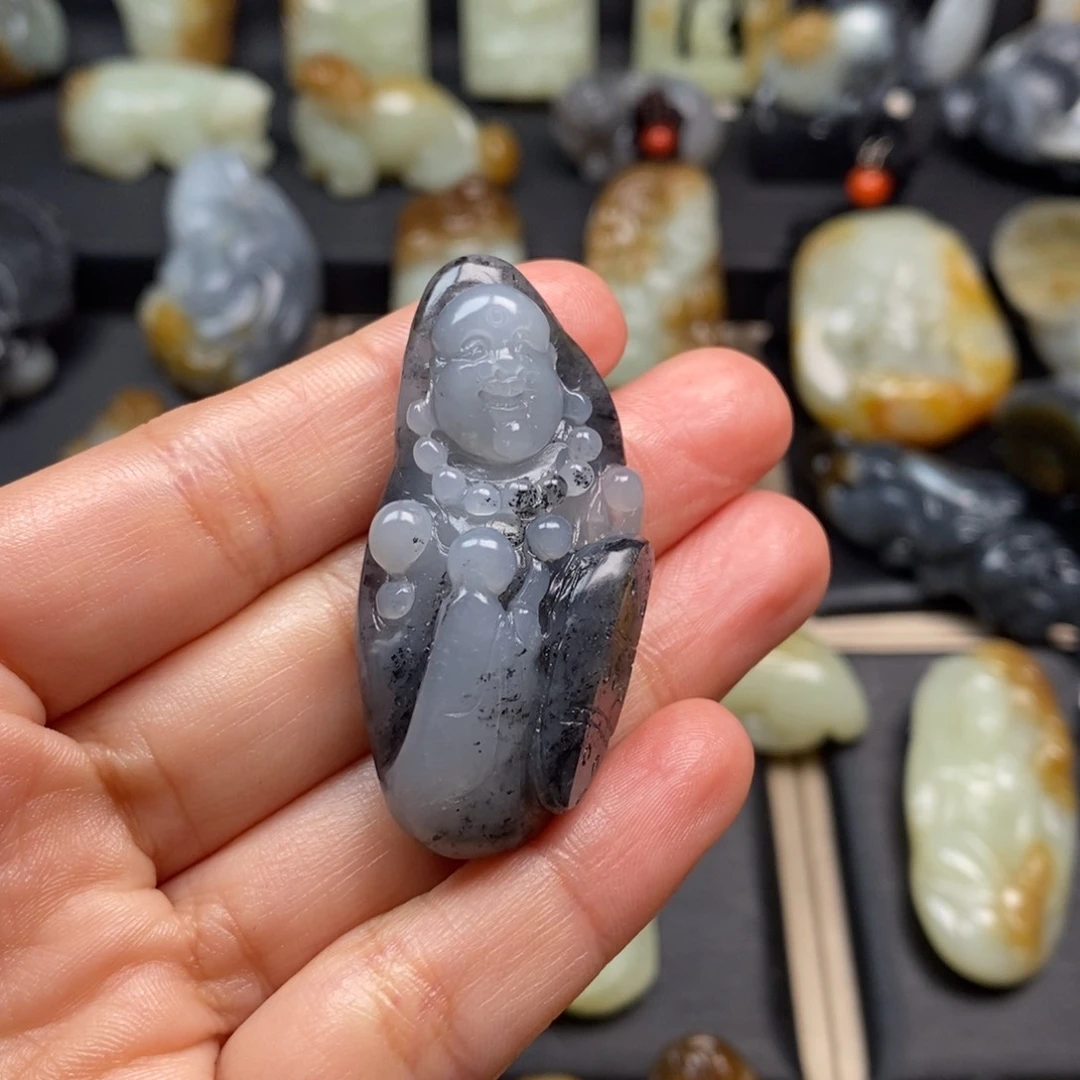 和田玉挂件未镶嵌老*