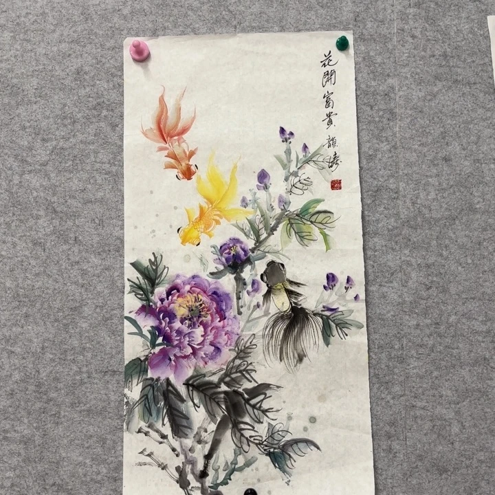 国画花鸟等多种形式进行