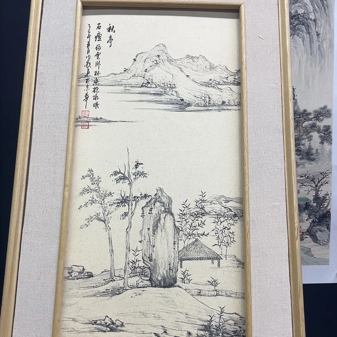 国画手绘国画，精品山水，画心