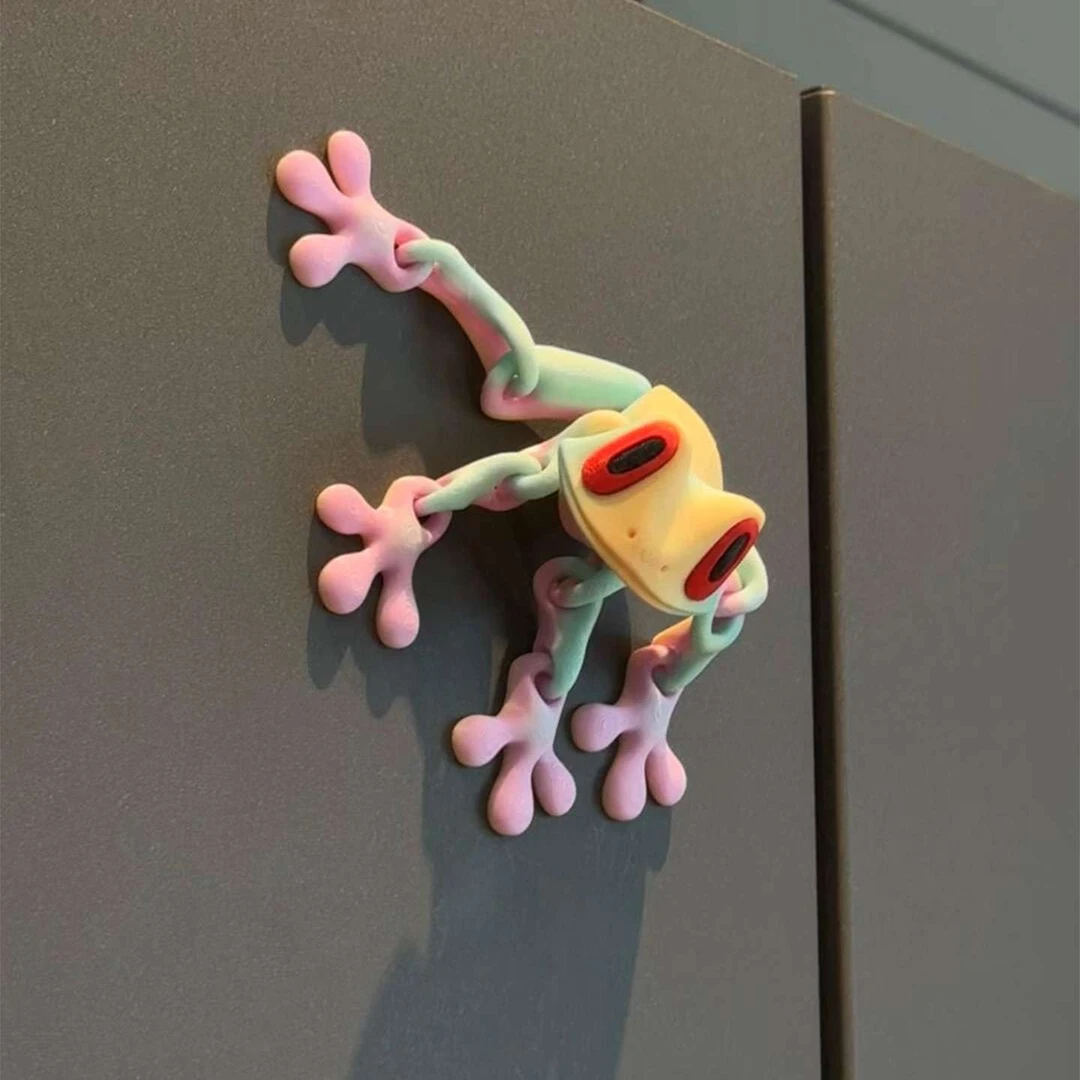 3d打印青蛙磁吸冰箱贴磁贴饰个性创意稀奇古怪有趣立体2025新款装