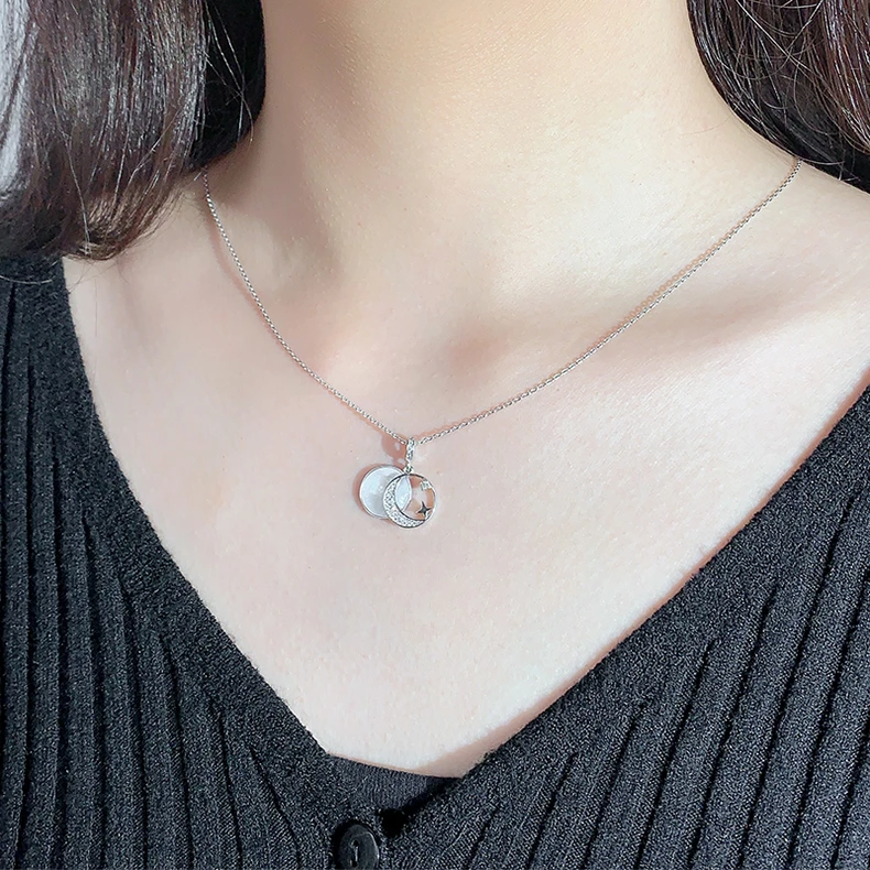 钛钢项链 烨烽钛钢女项链韩风套链轻奢链坠时尚百搭大气奢侈精美