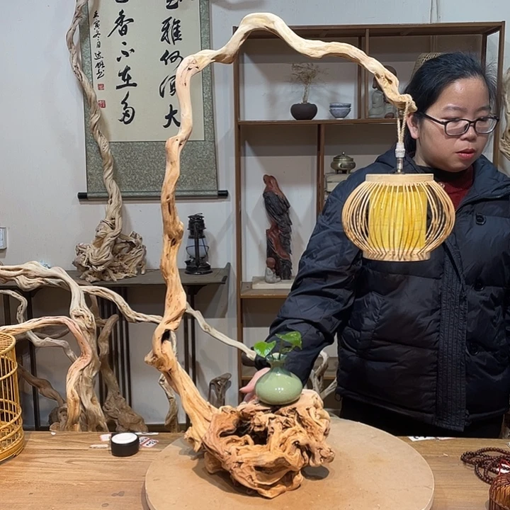 木杜鹃根根艺摆件12