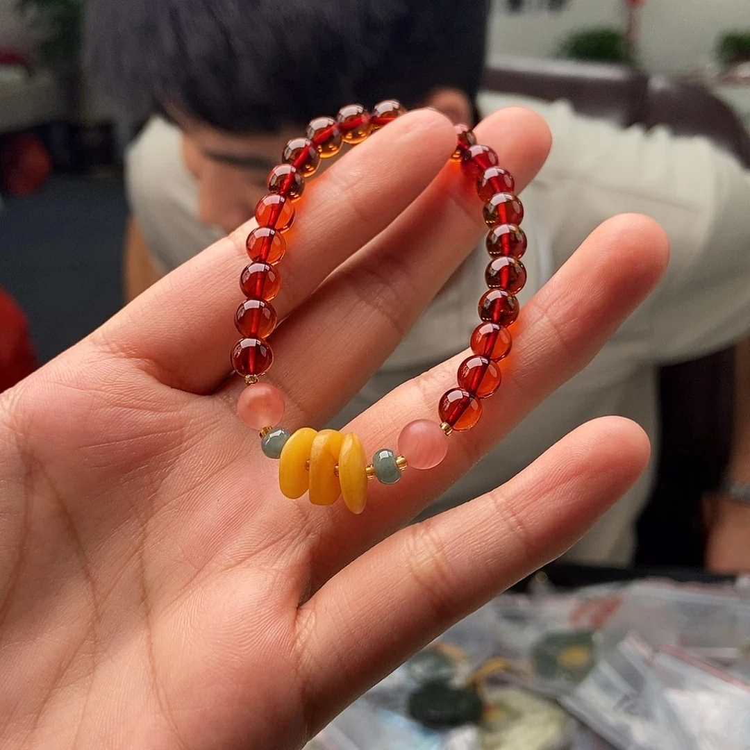 未镶嵌琥珀裸石颜色多样性发拍一发一