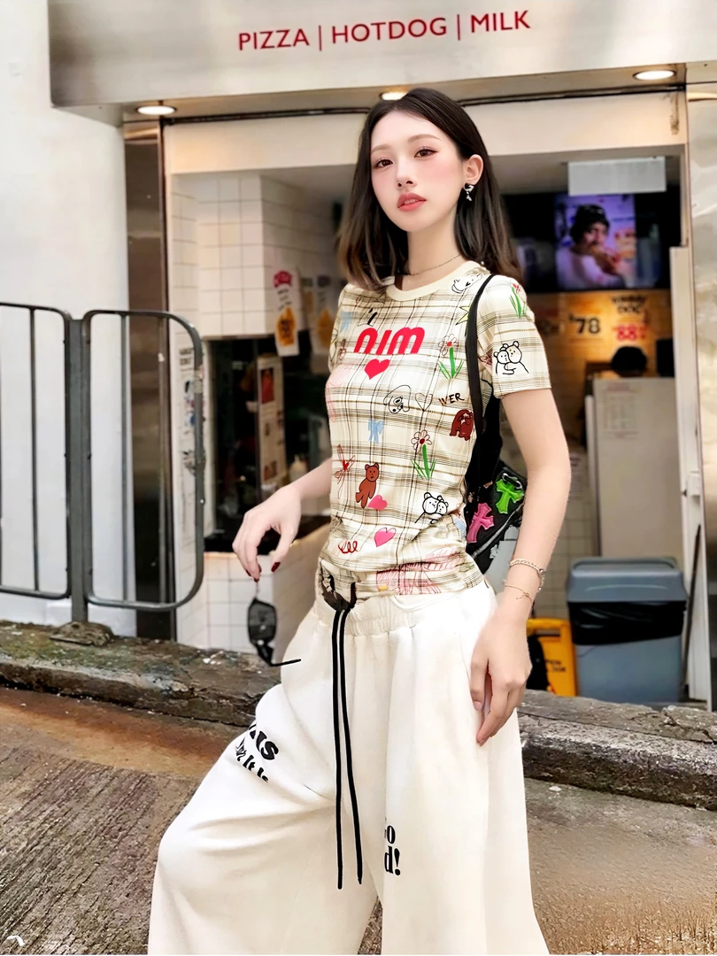 彩绘 百搭夏季长袖女显瘦印花薄扎染网纱上衣6101#