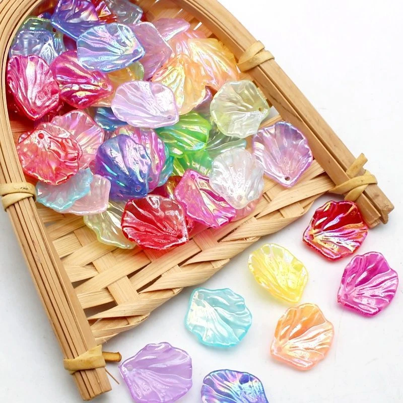 17*20mm马贝果冻渐变香玉牡丹花手工DIY材料配件