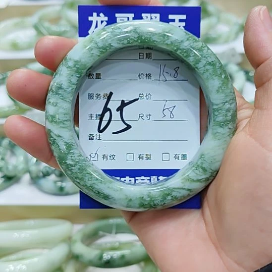 :***+透闪石-蛇纹石玉未镶嵌手镯