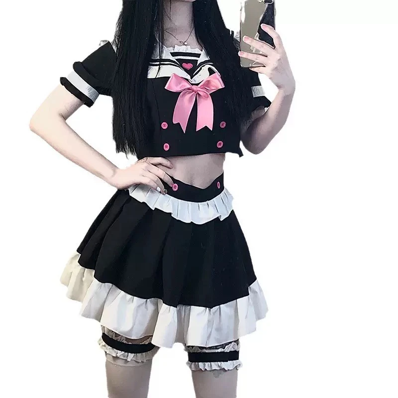 女仆装制服蕾丝套装可爱miantuo睡衣jk学生美少女学院风
