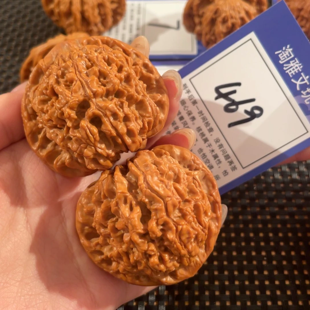 文玩核桃把件469号50尺官帽