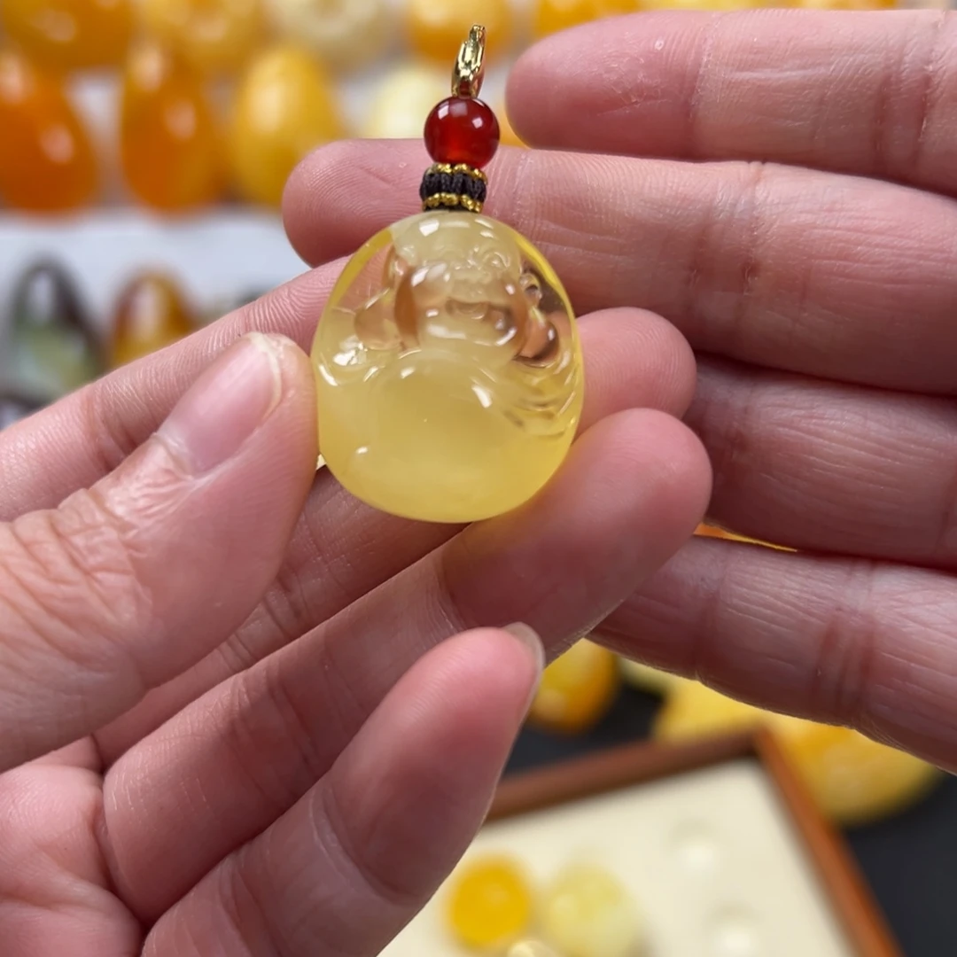 蜜蜡未镶嵌颈饰蜜蜡