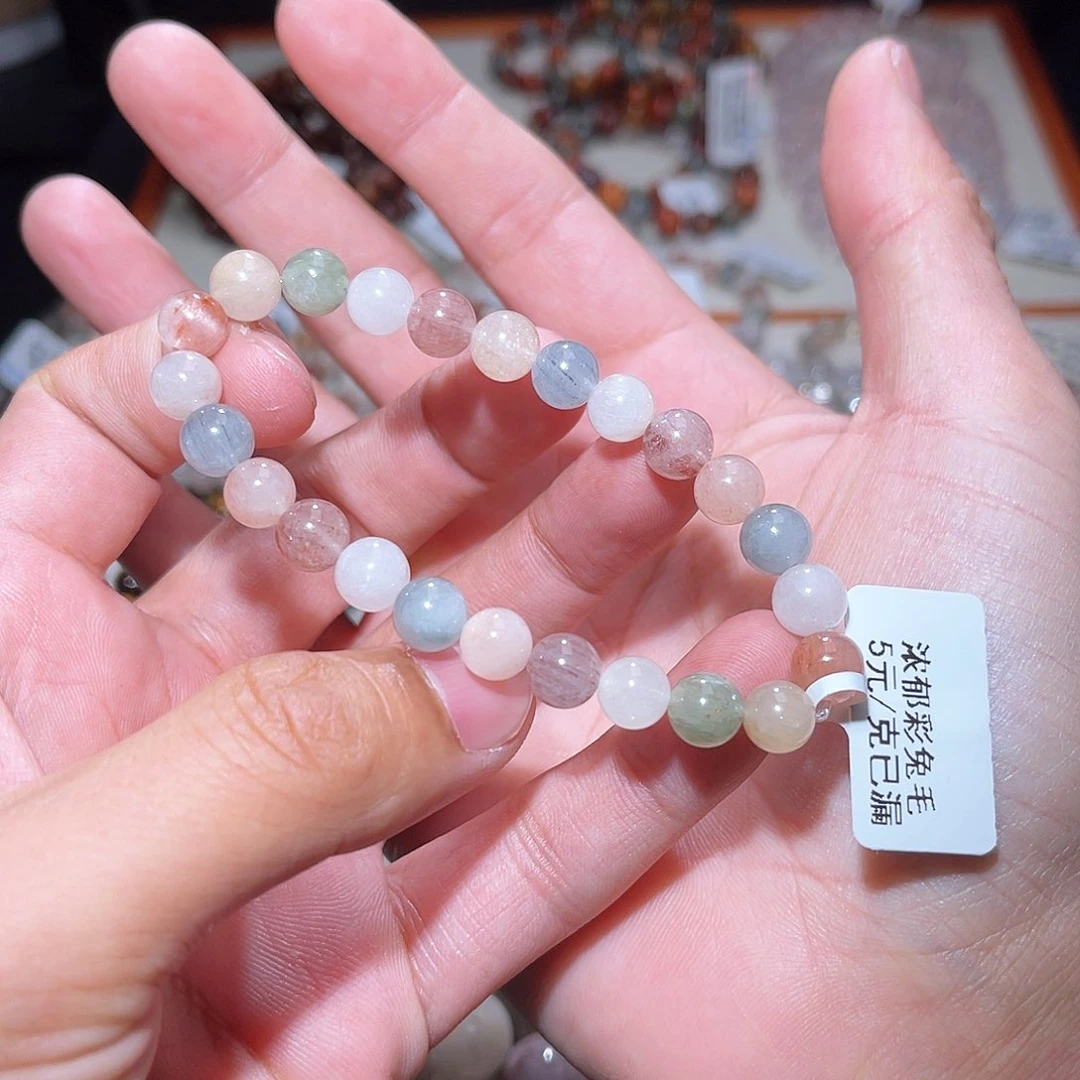水晶手链未镶嵌304号主图手串  7+