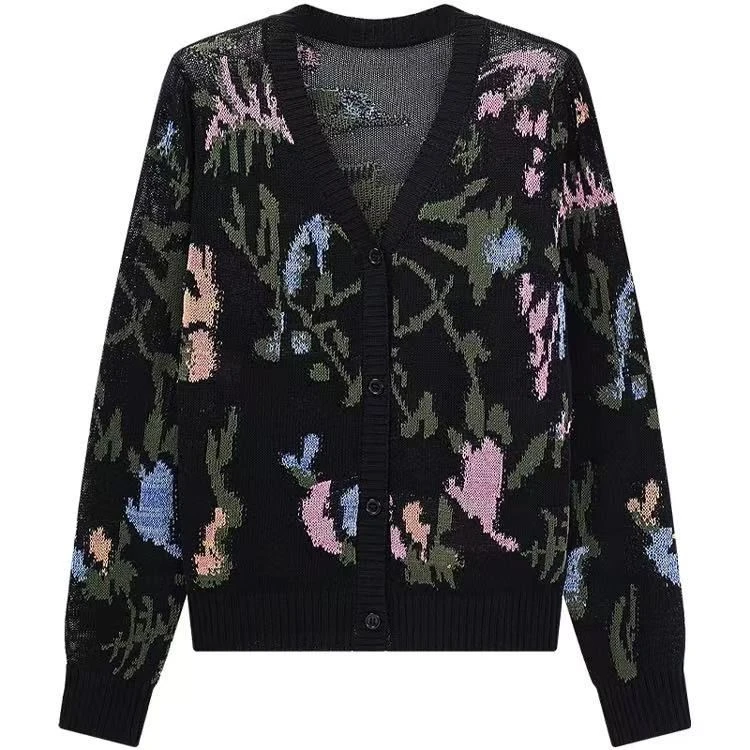 2025春款刺绣开衫长袖针织衫 PN-932589