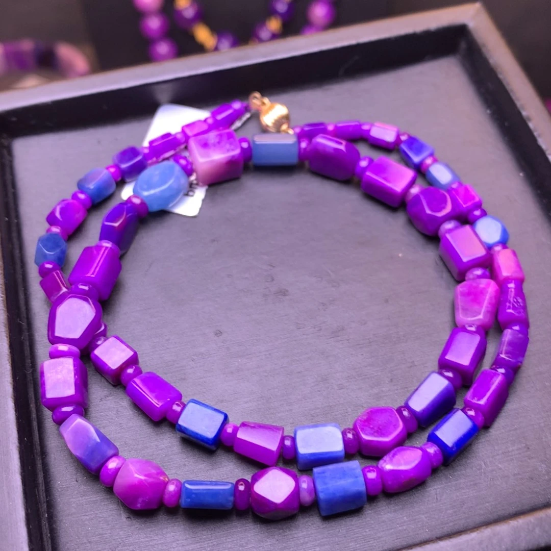 苏纪石（舒俱来）18K金镶嵌项链