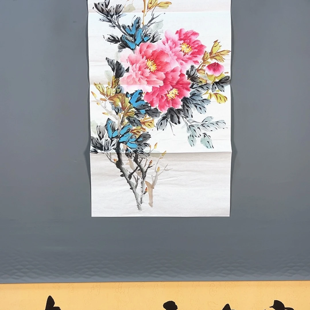 国画876 花鸟和蝴蝶在这里