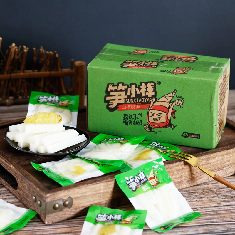 酸辣泡椒脆笋开袋即食竹笋片笋条解馋零食爽口小吃