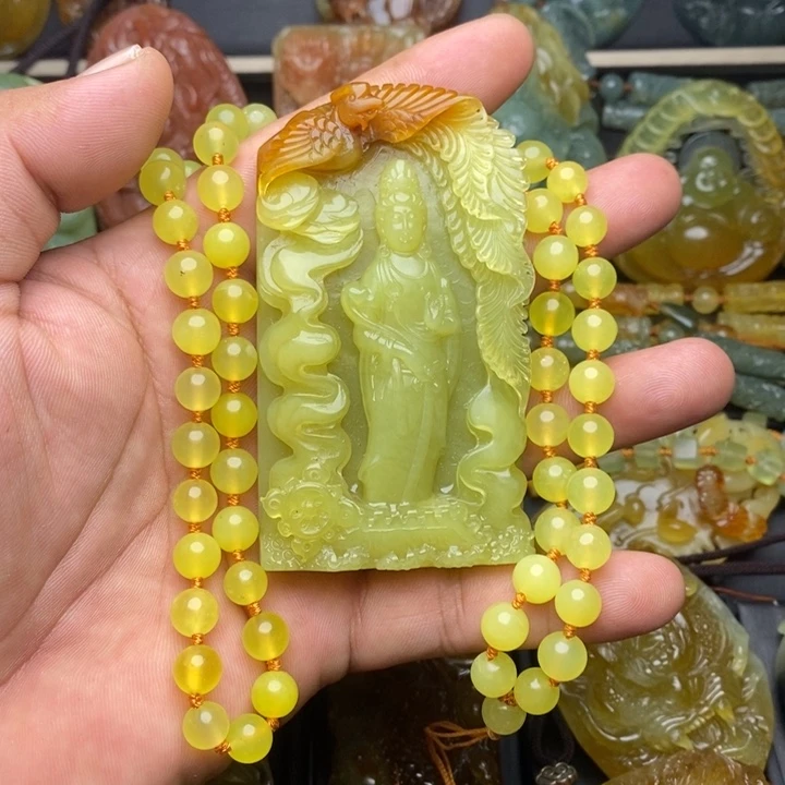 未镶嵌蛇纹石玉颈饰