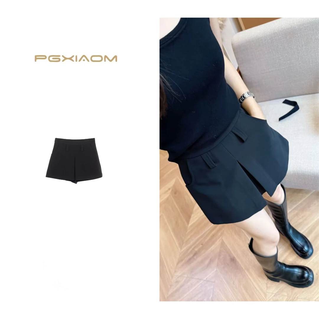 【PGXIAOM】润秀定制黑色西装裙裤KZ10101