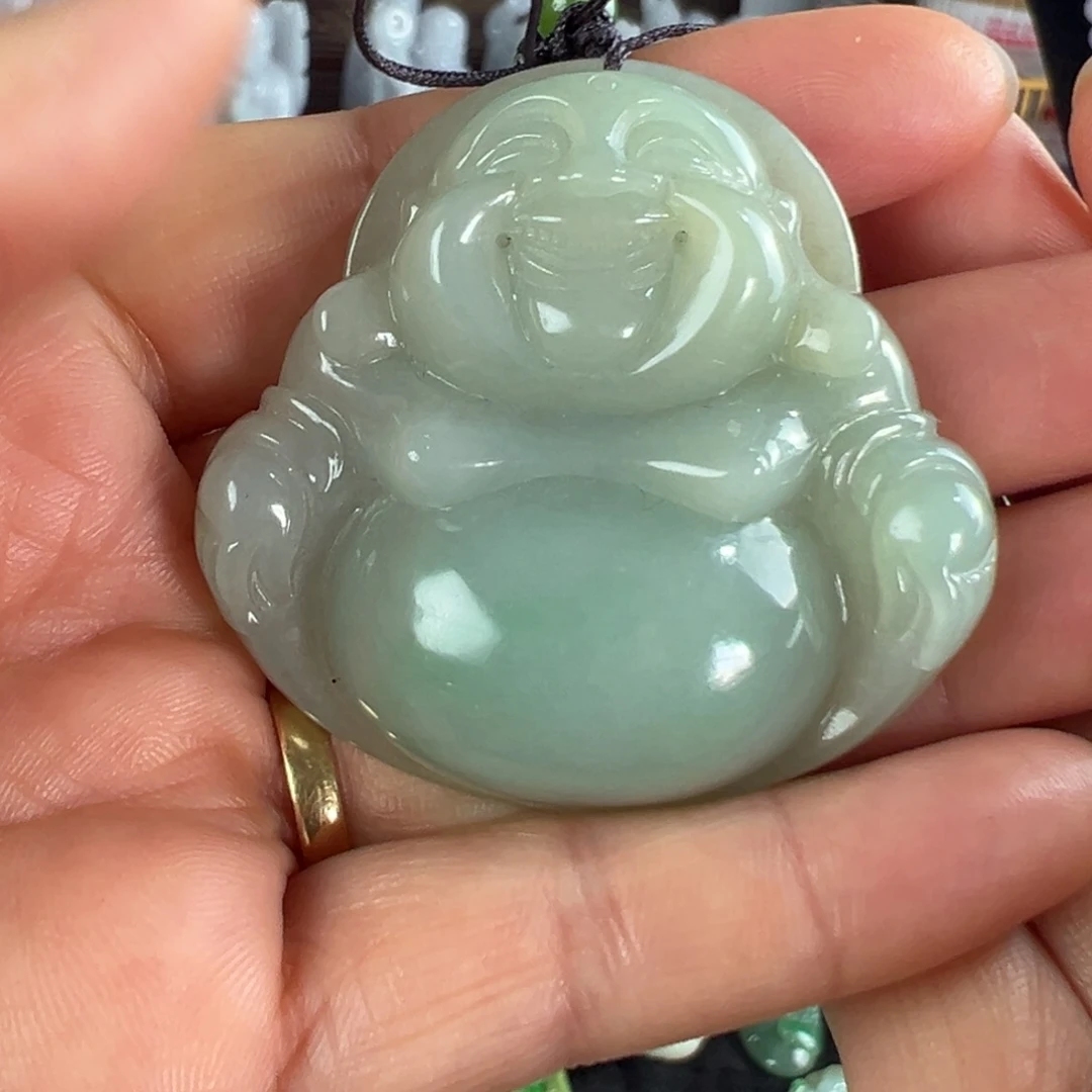 翡翠未镶嵌手镯天然翡翠佛公