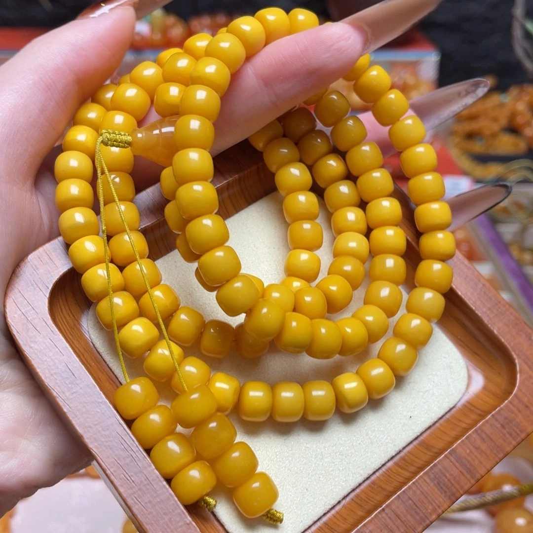 蜜蜡未镶嵌颈饰项链