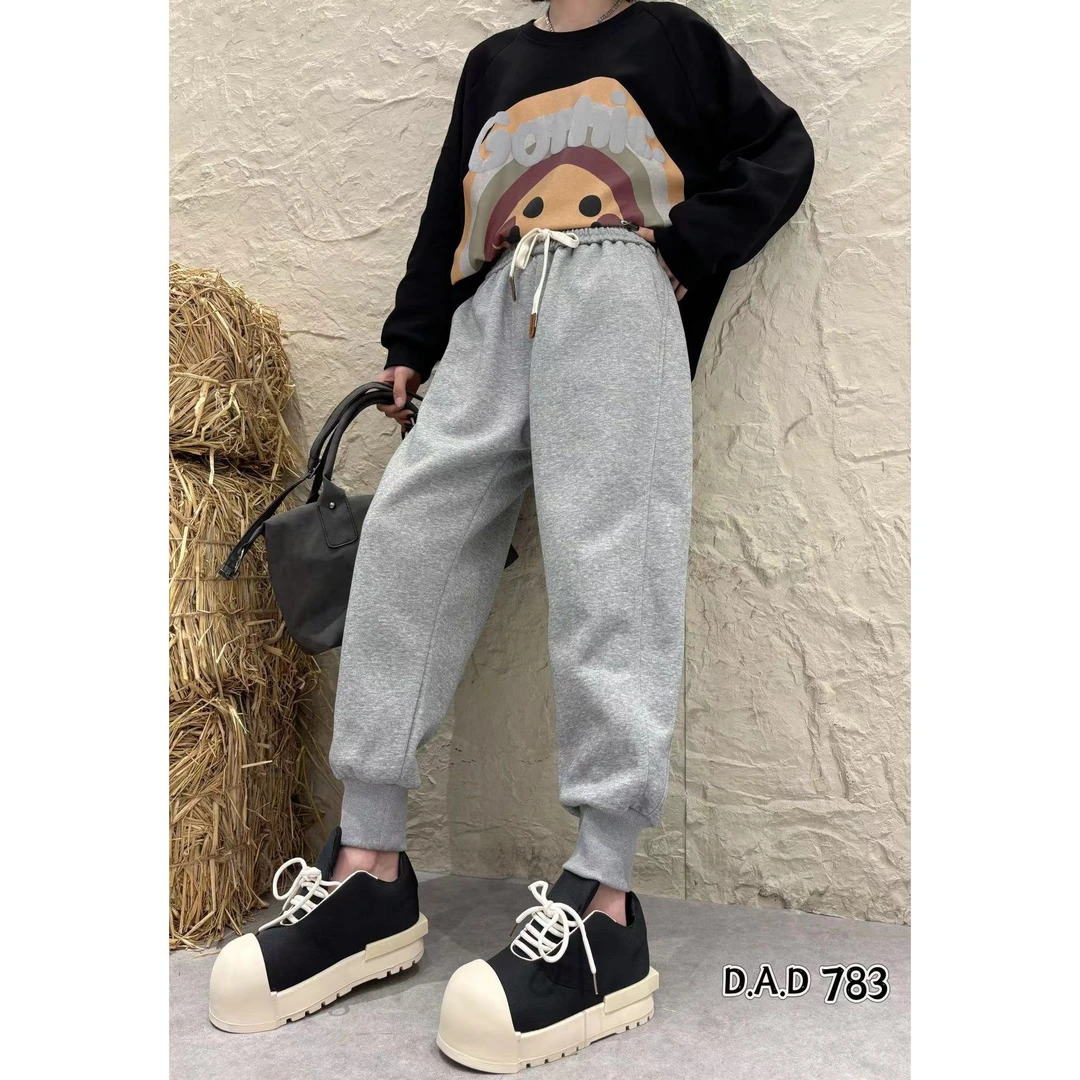 季公子2025新款彩色棉哈伦老爹卫裤783