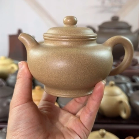 茶壶紫砂墨绿泥料250c c
