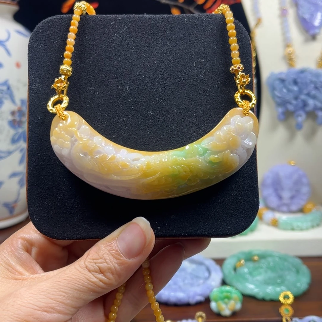 翡翠未镶嵌颈饰天然翡翠