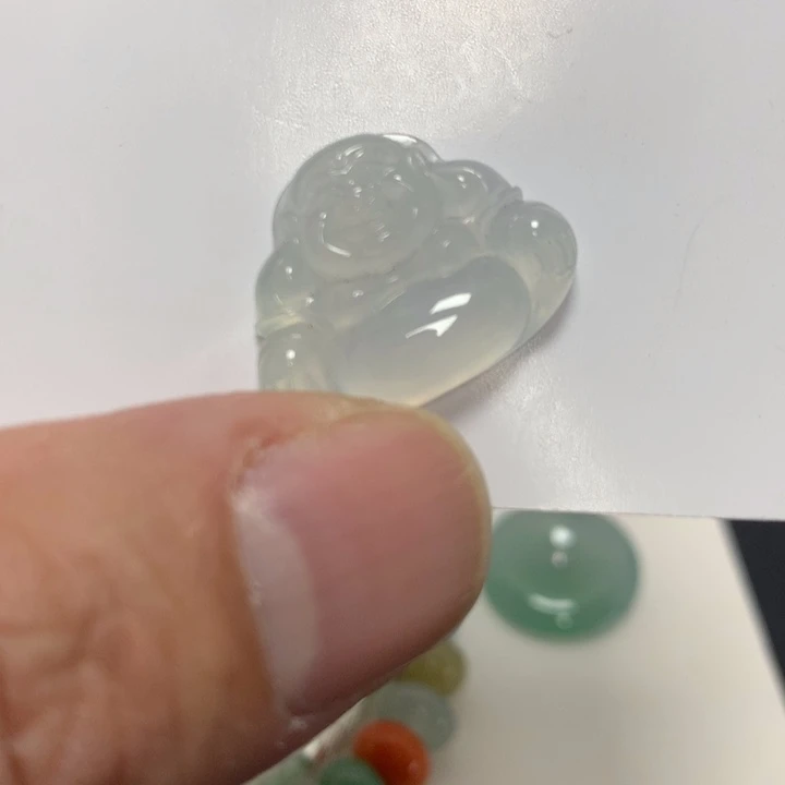 翡翠裸石漫*翡翠佛公