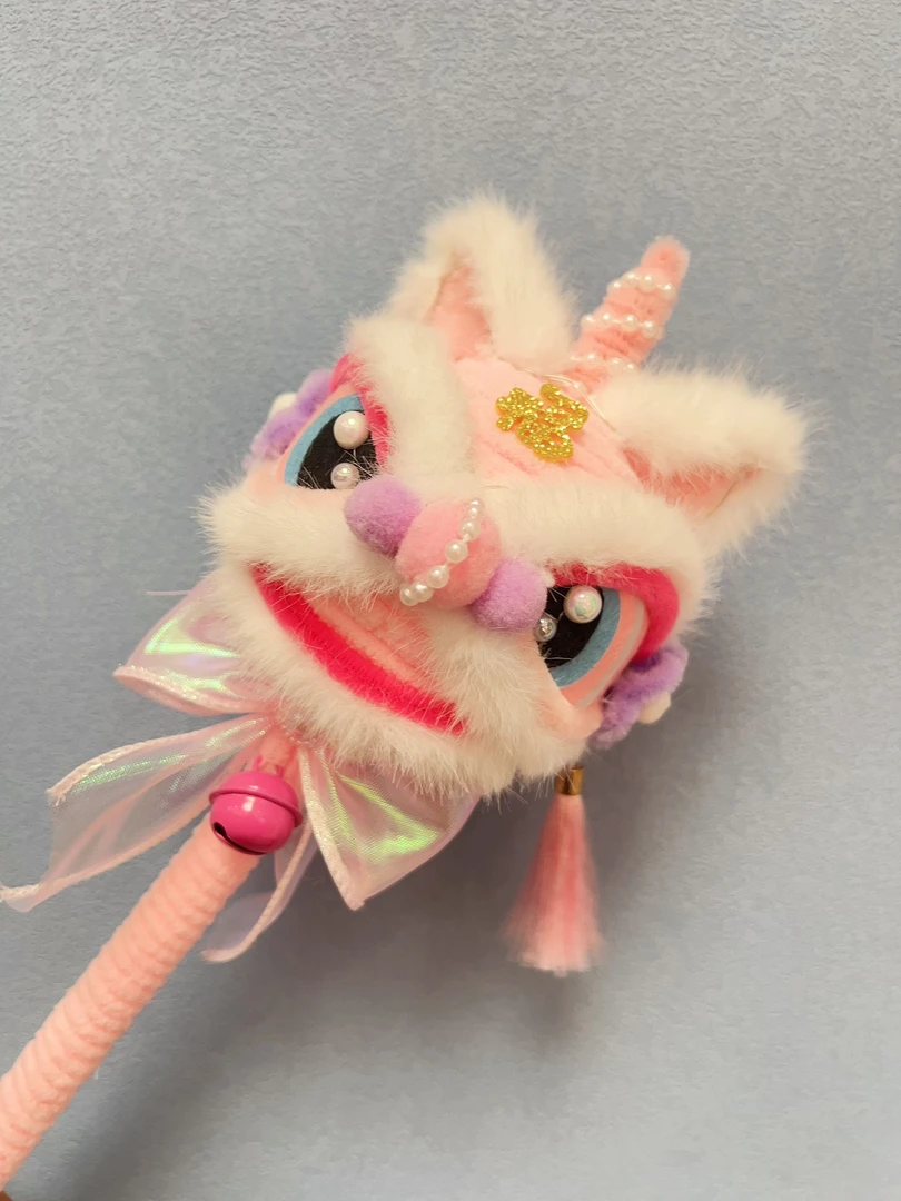 成品贺岁醒狮魔法棒醒狮灯笼新年礼物扭扭棒成品