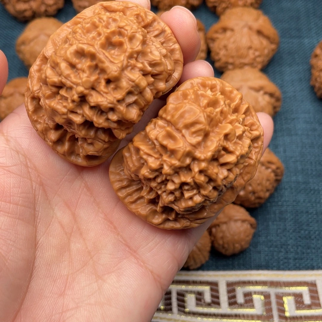 把件文玩核桃51全品麒麟纹官帽