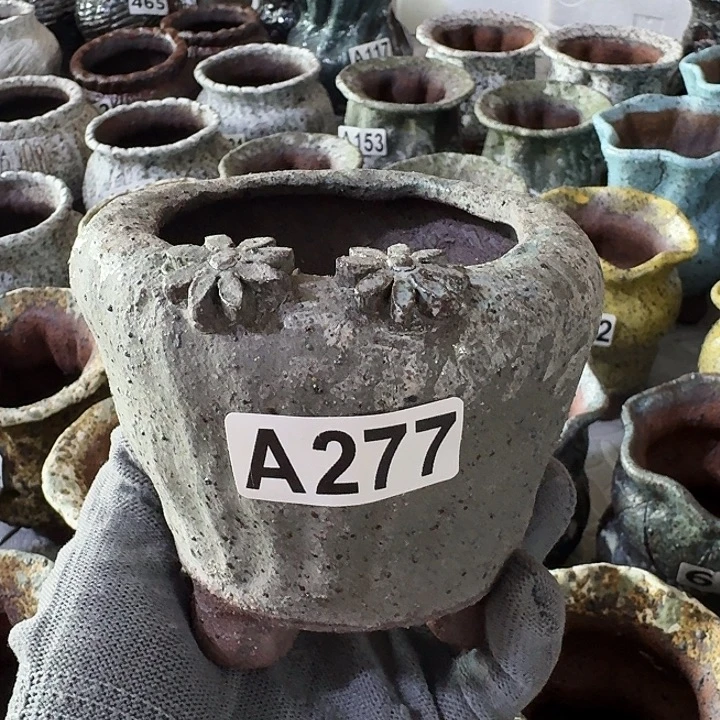 内口7高10粗陶手工