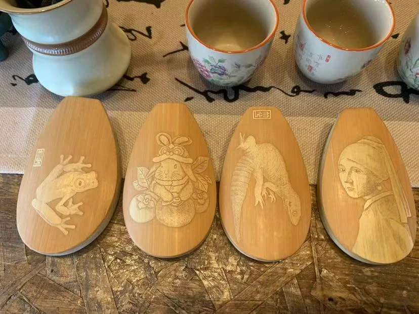 手工竹木挂件 打磨光滑 无毛刺更安心