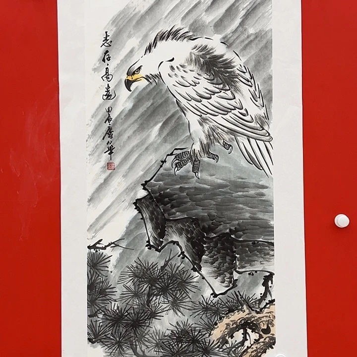 国画姜国华白书原作！