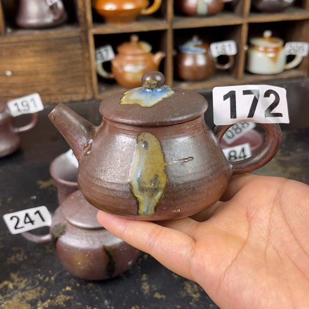 摆件柴烧茶器主人壶