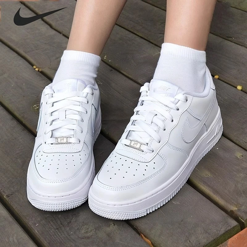 NIKE/耐克夏季轻便板鞋女鞋厚底小白鞋25夏季AIR1运动鞋低帮板鞋