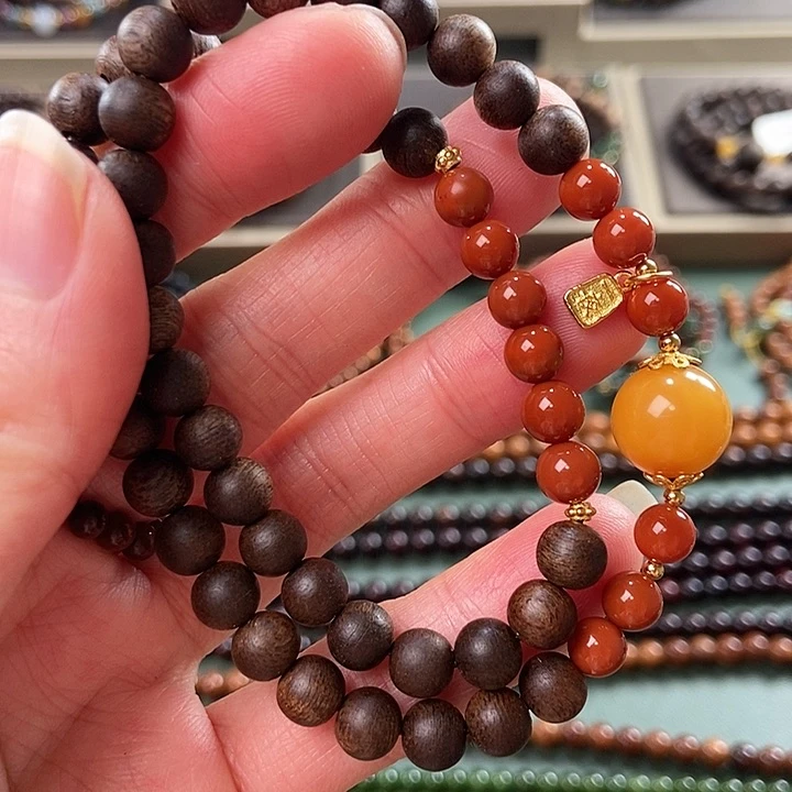 沉香手串0.6红土沉香手串