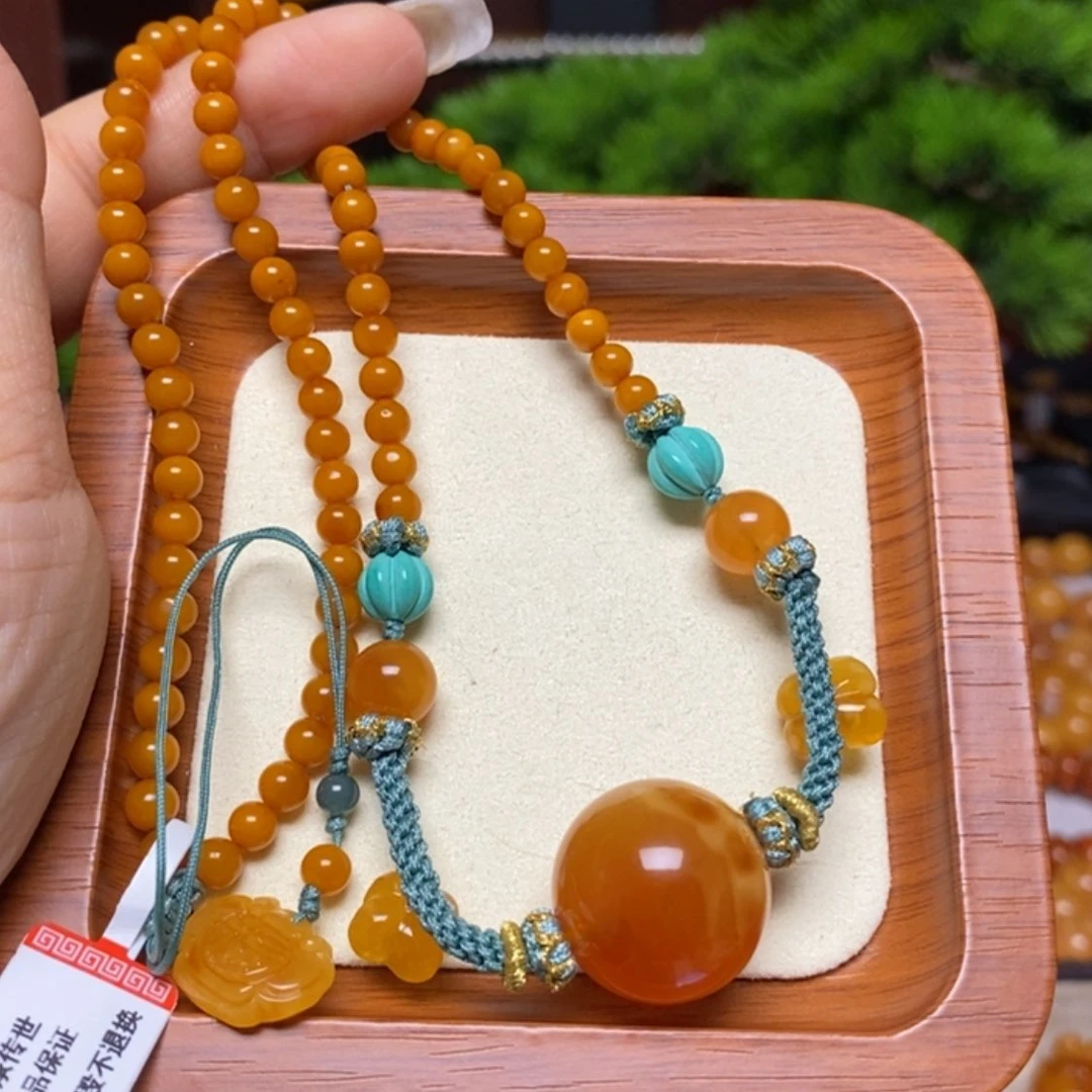 【闪购商品】蜜蜡颈饰未镶嵌项链