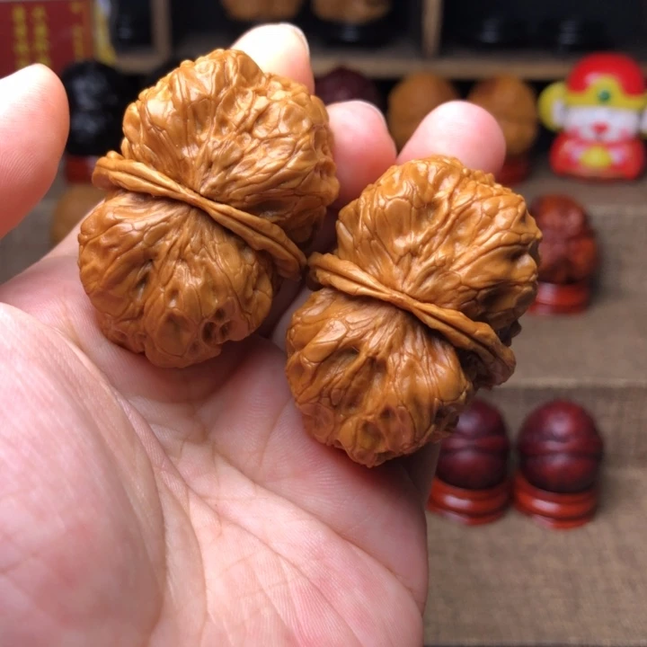 把件文玩核桃22磐石鬼脸44