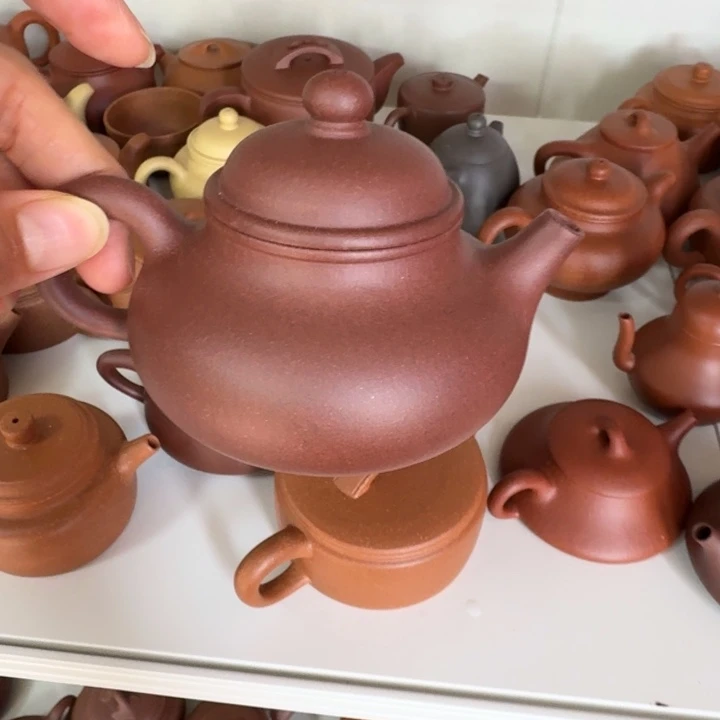 雨***步紫砂茶杯底槽清容天160cc