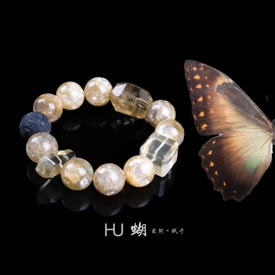 HU蝴|孤品款 巴西黄水晶 黄金龙祖母