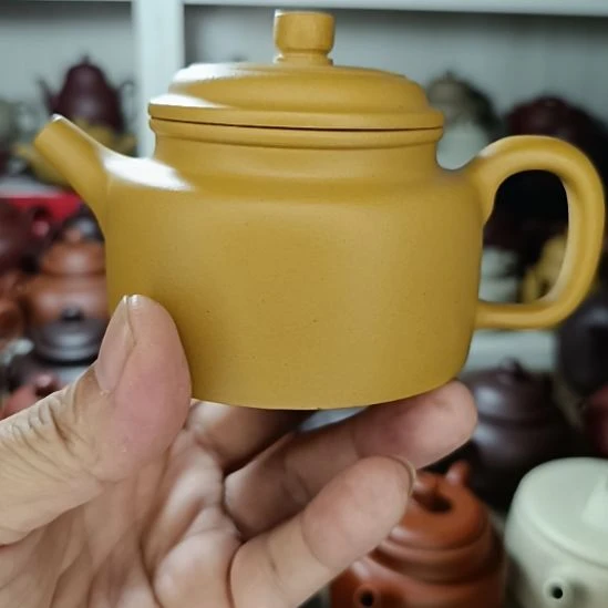 紫砂茶盘原矿黄金段泥德钟260cc半手工