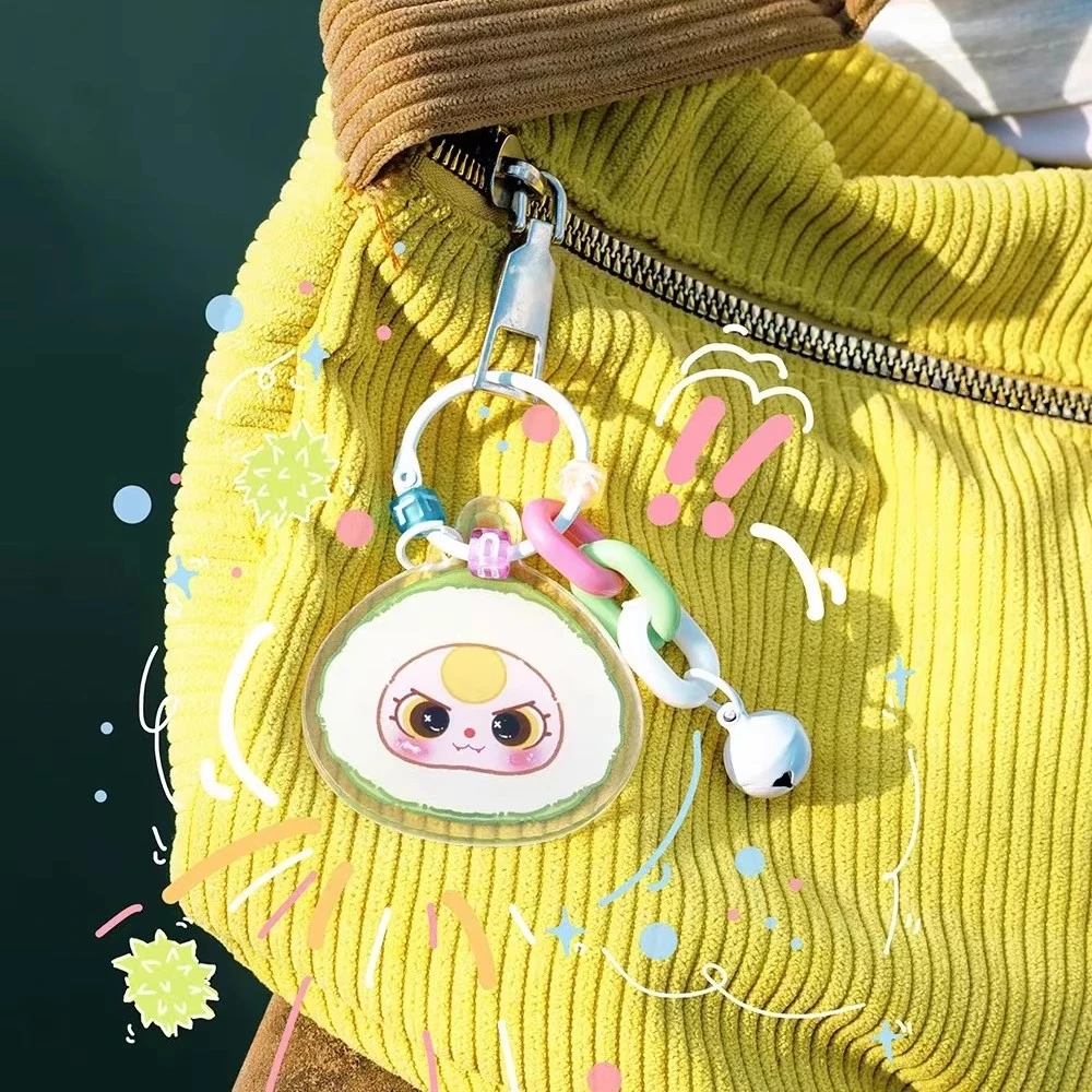 七七【拆盒】娃三岁亚克力挂件（踩尾巴欧毛绒）系列潮玩盲盒代拆