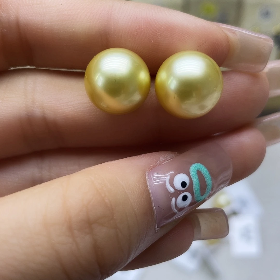 银S925镶嵌海水珍珠耳饰星*