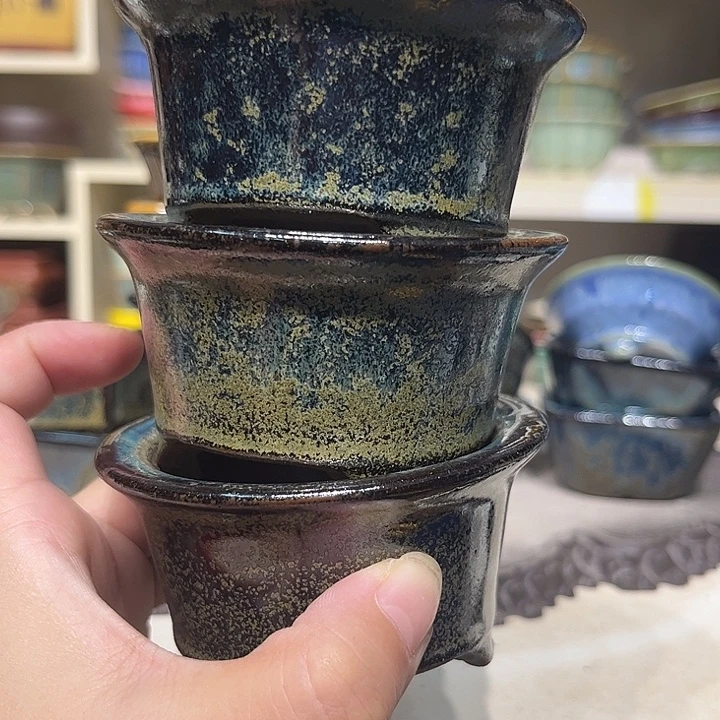 拾***场紫砂花盆瑕疵4.5-8-3。。。