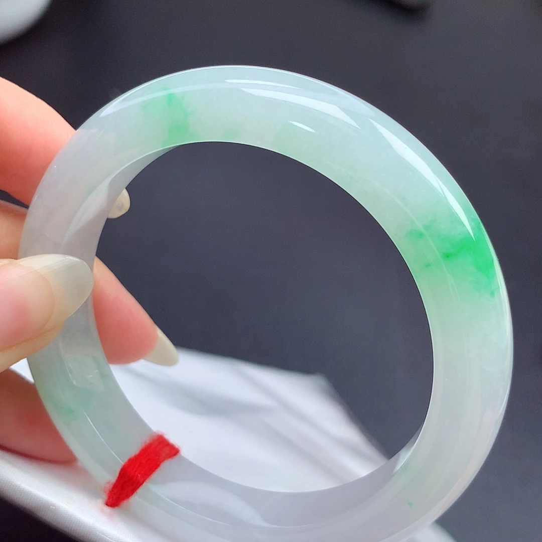 翡翠未镶嵌手镯56.7圈口