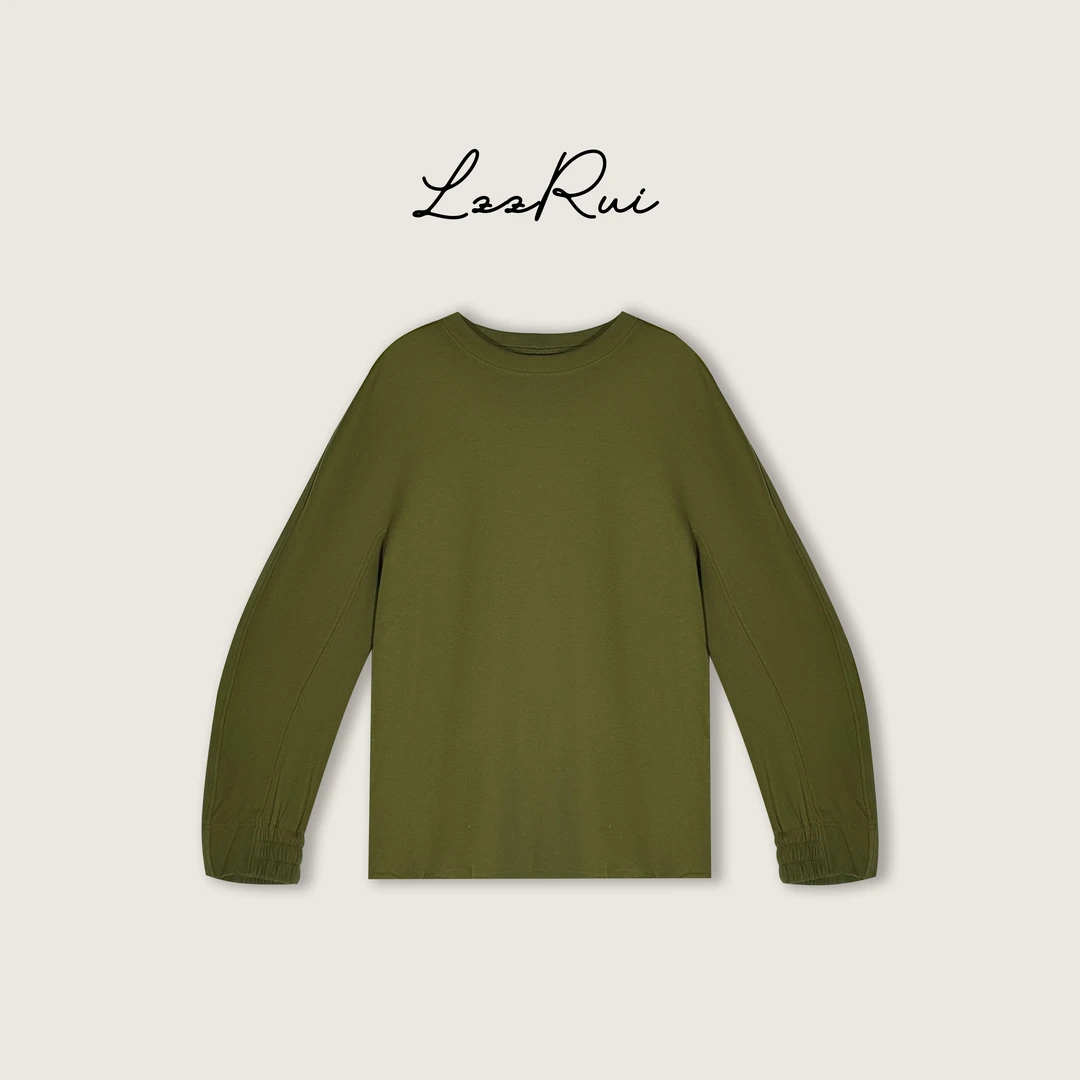 深圳原版 春季中长款薄款圆领长袖 3169