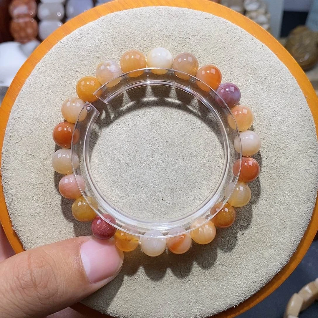 硅化珊瑚（珊瑚玉）手串未镶嵌多宝47