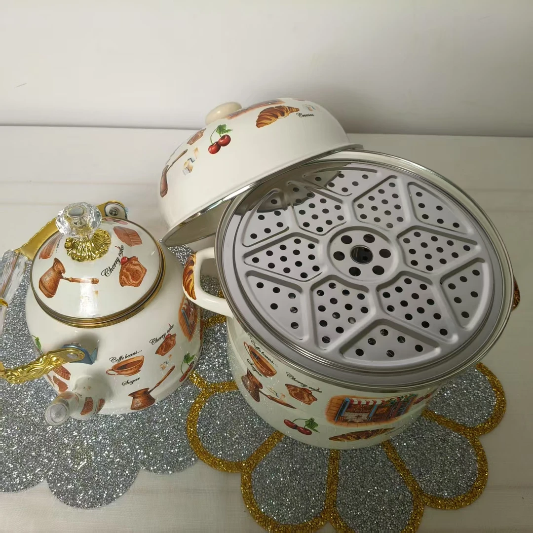 【新疆包邮】26cm 巧克力posun mantakora 巧克力色蒸锅家用双层