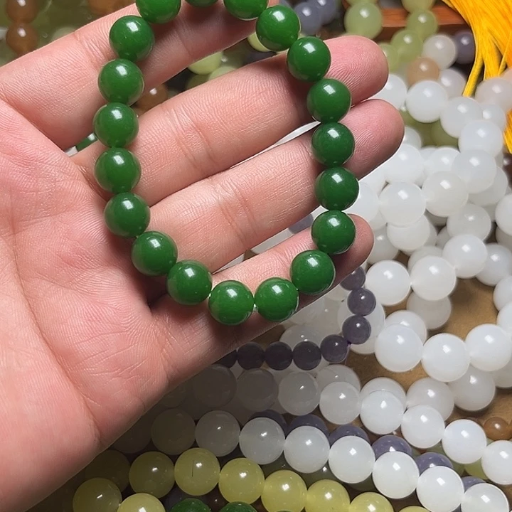 菠菜绿10mmmmmmm手链