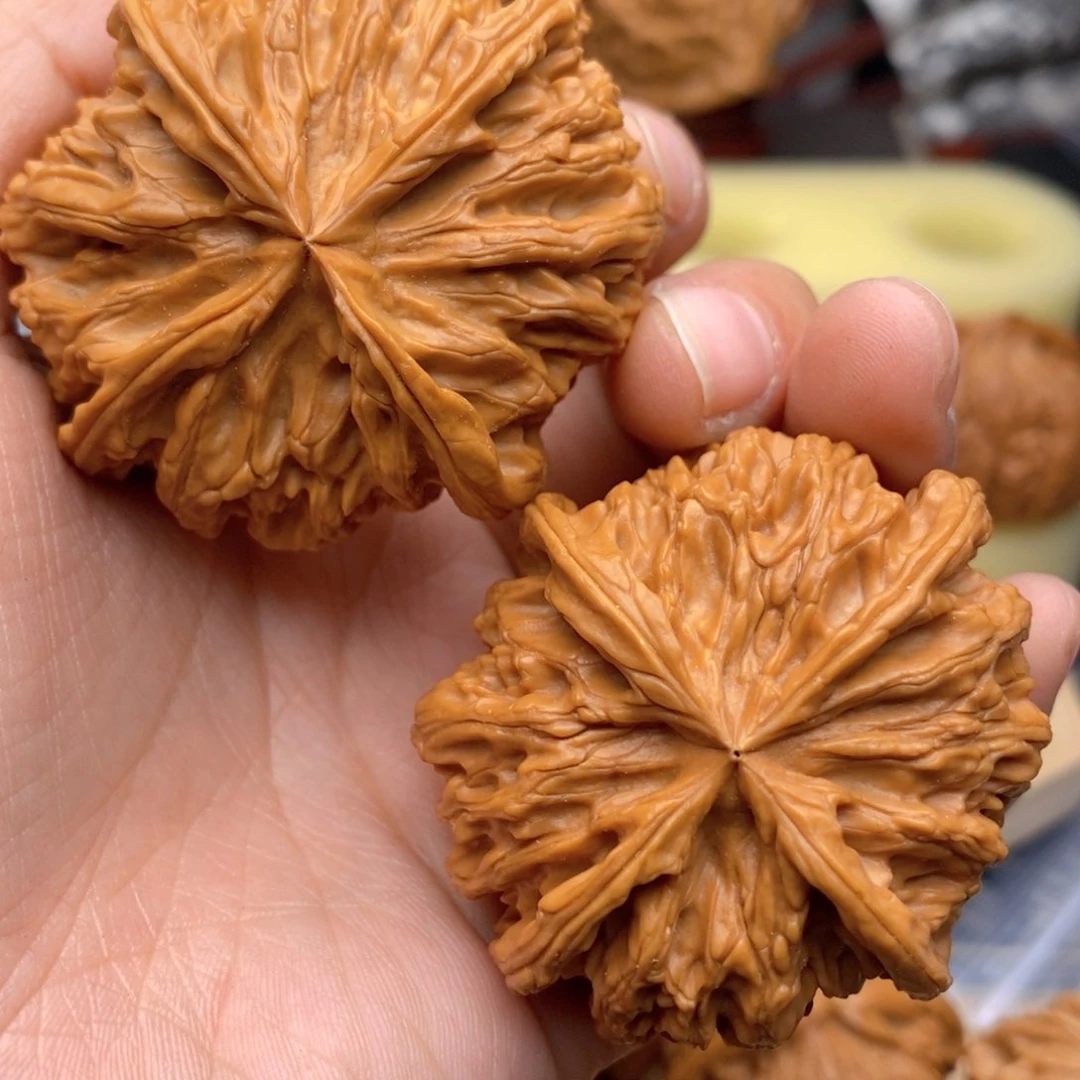 文玩核桃把件49苹果元四棱