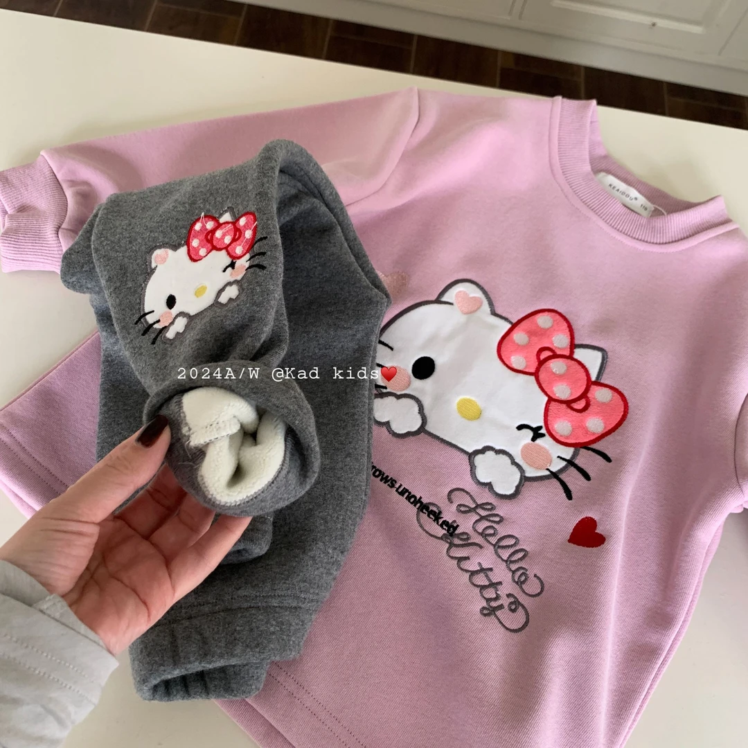 [现货]K1273-中长卫衣+K1284-加绒打底裤