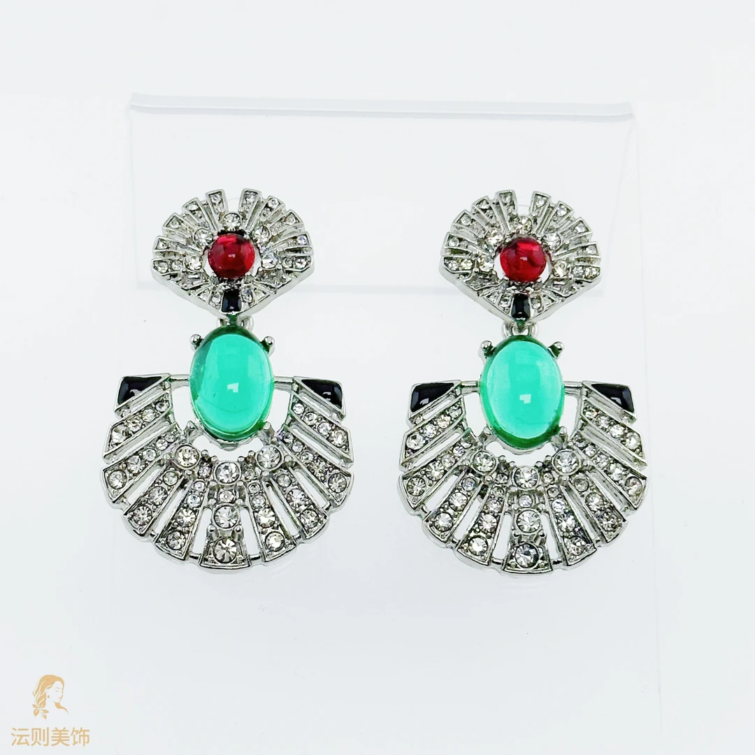 铜合金锆石耳饰 G008时尚气质埃及风耳环